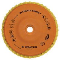 Disque &agrave; lamelles Ultimate Shine, 4-1/2" x 5/8"-11, Type 27, Grain Tr&egrave;s fin, Zirconium Rideout Tool & Machine Inc.