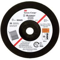 Green Corps™ Depressed Centre Wheel, 7" x 1/8", 7/8" arbor, Ceramic, Type 27 NX586 | Rideout Tool & Machine Inc.
