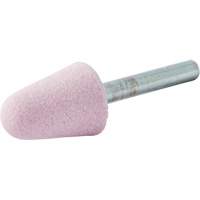 Meule mont&eacute;e vitrifi&eacute;e, A5, Oxyde d'aluminium, 3/4" dia., 1-1/8" lo, 80 Grain Rideout Tool & Machine Inc.