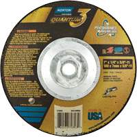 Quantum3 SG Saucer Wheel, 7" x 1/4", 5/8"-11 Arbor, Ceramic Alumina, Type 28 Rideout Tool & Machine Inc.