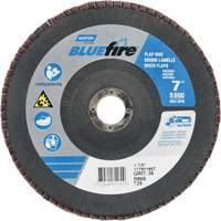 BlueFire&reg; R884P/R884V/R860 Center Mount Fiberglass Conical Flap Disc, 7" x 7/8", Type 29, P36 Grit, Zirconia Alumina Rideout Tool & Machine Inc.