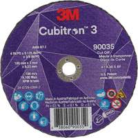 Meule &agrave; tronçonner Cubitron 3, 4" x 1/8", Arbre de 3/8", Type T1, C&eacute;ramique, 21000 Tr/min Rideout Tool & Machine Inc.