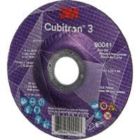 Cubitron 3 Cut-Off Wheel, 4-1/2" x 0.045", 7/8" Arbor, Type T27, Ceramic, 13300 RPM Rideout Tool & Machine Inc.