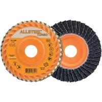 ALLSTEEL™ Turbo Flap Disc, 4-1/2" x 5/8"-11, 40 Grit, Zirconia Alumina NY571 | Rideout Tool & Machine Inc.