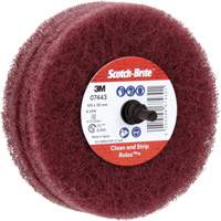 Scotch-Brite Roloc Plus General Purpose Scuffing Wheel, 4" Dia. Rideout Tool & Machine Inc.
