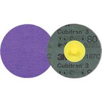 Cubitron 3 Roloc Fibre Disc, 2" Dia., 80+ Grit, Ceramic Rideout Tool & Machine Inc.