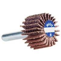 Mini Flap Wheel, Aluminum Oxide, 80 Grit, 1-1/2" x 1-1/2" x 1/4" Rideout Tool & Machine Inc.