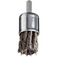 Stem Mounted Knotted Wire Brush, 1" Dia. x 1/4" Arbor Rideout Tool & Machine Inc.