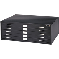 Steel Plan Files, 5 Drawers, 40-3/8" W x 29-3/8" D x 16-1/2" H Rideout Tool & Machine Inc.