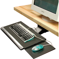 Heavy-Duty Articulating Keyboard Trays With Mouse Platform OB539 | Rideout Tool & Machine Inc.
