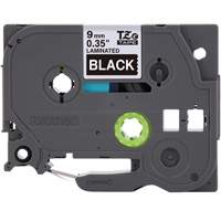 P-touch&reg; Labeling Systems, 9 mm x 314.96" or 8 m, White on Black Rideout Tool & Machine Inc.