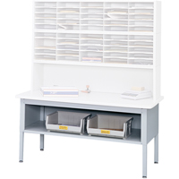 E-z Sort&reg; Mailroom Furniture-sorting Tables With Shelf-base Table With Shelf, 60" W x 28" D x 36" H, Laminate Rideout Tool & Machine Inc.