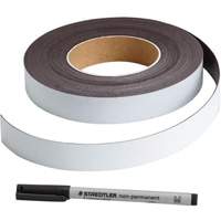 Write-On Magnetic Label, Magnetic, 600" L x 1" W Rideout Tool & Machine Inc.