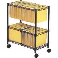 File Carts- 2-tier Rolling File Cart OE806 | Rideout Tool & Machine Inc.