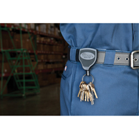 Super48™ Key Chains, Polycarbonate, 48" Cable, Belt Clip Attachment ON541 | Rideout Tool & Machine Inc.