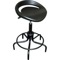 Tabouret surdimensionn&eacute; de s&eacute;rie 6000, Stationnaire, Ajustable, , Polyur&eacute;thane Si&egrave;ge, Noir Rideout Tool & Machine Inc.