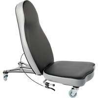 Flex 2™ Ergonomic Chair, Mobile, Adjustable, 30", Vinyl Seat, Black OP241 | Rideout Tool & Machine Inc.