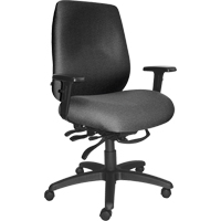 Cierra Heavy Duty Ergonomic Chairs, Fabric, Grey, 400 lbs. Capacity Rideout Tool & Machine Inc.