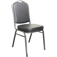 Stacking Chairs, Vinyl, 37" High, 275 lbs. Capacity, Black Rideout Tool & Machine Inc.