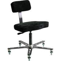 SF 160™ Ergonomic Welding Chair, Mobile, Adjustable, Fabric Seat, Black/Grey OP278 | Rideout Tool & Machine Inc.