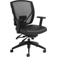 Multi-Tilter Arm Chairs, Vinyl, Black, 300 lbs. Capacity Rideout Tool & Machine Inc.