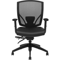 Multi-Tilter Arm Chairs, Vinyl, Black, 300 lbs. Capacity Rideout Tool & Machine Inc.