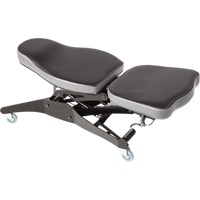 SF 150™ Ergonomic Welding Chair, Mobile, Adjustable, Fabric Seat, Black/Grey OP454 | Rideout Tool & Machine Inc.