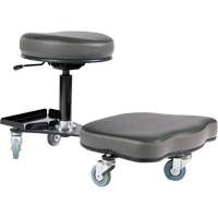 Chaise ergonomique Flex, Vinyle, Noir/gris Rideout Tool & Machine Inc.