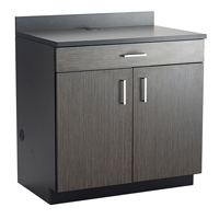 Armoire modulaire de base, M&eacute;lamine, 39" h x 36" la x 25" P, Nuit d'Asie/noir Rideout Tool & Machine Inc.