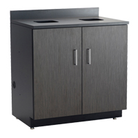 Armoire modulaire de base, M&eacute;lamine, 39" h x 36" la x 25" P, Nuit d'Asie/noir Rideout Tool & Machine Inc.