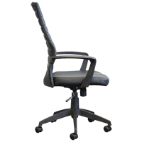 Activ A-128 Office Chair, Polyurethane, Black, 275 lbs. Capacity Rideout Tool & Machine Inc.
