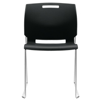 Chair, Plastic, 32-1/2" High, 300 lbs. Capacity, Black Rideout Tool & Machine Inc.