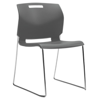 Chaise, Plastique, Hauteur 32-1/2", Capacit&eacute; 300 lb, Gris Rideout Tool & Machine Inc.
