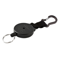 Securit™ Retractable Key Holder, Polycarbonate, 28" Cable, Carabiner Attachment OQ353 | Rideout Tool & Machine Inc.