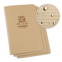 Notebook, Soft Cover, Tan, 48 Pages, 4-5/8" W x 7" L Rideout Tool & Machine Inc.