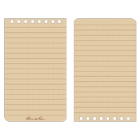 Pocket Top-Spiral Notebook, Soft Cover, Tan, 100 Pages, 3" W x 5" L OQ405 | Rideout Tool & Machine Inc.
