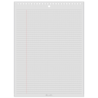 Top-Spiral Pad, Soft Cover, White, 35 Pages, 8-1/2" W x 11-7/8" L OQ500 | Rideout Tool & Machine Inc.