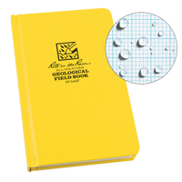 Bound Book, Hard Cover, Yellow, 160 Pages, 4-5/8" W x 7-1/4" L OQ544 | Rideout Tool & Machine Inc.