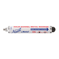Nissen&reg; Solid Barrel Metal Marker, Liquid, White Rideout Tool & Machine Inc.