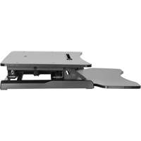 Goya™ Sit-Stand Workstation, Desktop Unit, 22" H x 31-1/2" W x 24" D, Black OQ763 | Rideout Tool & Machine Inc.