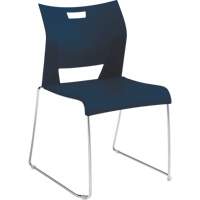 Duet™ Armless Training Chair, Plastic, 33-1/4" High, 350 lbs. Capacity, Blue OQ781 | Rideout Tool & Machine Inc.
