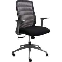 Era™ Series Adjustable Office Chair, Fabric/Mesh, Black, 250 lbs. Capacity OQ965 | Rideout Tool & Machine Inc.