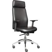 Activ™ Series High Back Executive Chair, Polyurethane/Vinyl, Black, 250 lbs. Capacity OQ971 | Rideout Tool & Machine Inc.