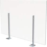 Surface Mount Sneeze Guard, 36" W x 36" H OR022 | Rideout Tool & Machine Inc.