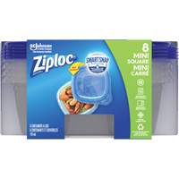 Mini contenants carrés Ziploc<sup>MD</sup>, Plastique, Capacité de 118 ml, Transparent OR135 | Rideout Tool & Machine Inc.