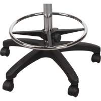Tabouret robuste et ergonomique, Mobile, Ajustable, 39" - 48", Polyur&eacute;thane Si&egrave;ge, Noir Rideout Tool & Machine Inc.