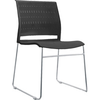 Stacking Chairs, Polypropylene, 32-3/8" High, 250 lbs. Capacity, Black Rideout Tool & Machine Inc.