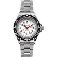 Arctic Edition Large Diver's Automatic GSAR Watch with Stainless Steel Bracelet, Digital, Battery Operated, 41 mm, Silver OR475 | Rideout Tool & Machine Inc.