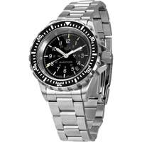 Grey Maple Large Diver's Automatic Watch with Stainless Steel Bracelet, Digital, Battery Operated, 41 mm, Silver OR479 | Rideout Tool & Machine Inc.