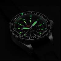 Red Maple Jumbo Diver's Quartz Watch, Digital, Battery Operated, 46 mm, Black OR480 | Rideout Tool & Machine Inc.